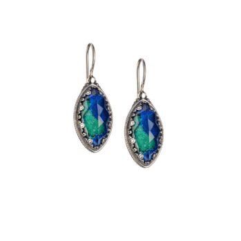Aegean colors earrings in Sterling Silver