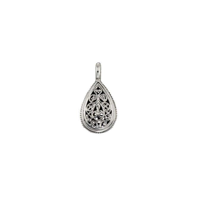 Garden Shadows drop Pendant in Sterling Silver - Image 4