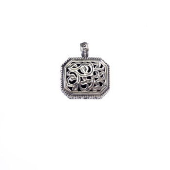 Garden Shadows Polygon pendant in Sterling Silver
