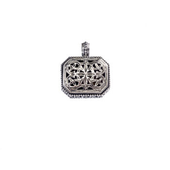 Garden Shadows Polygon pendant in Sterling Silver