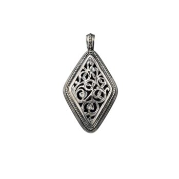 Garden Shadows Kite Pendant in Sterling Silver