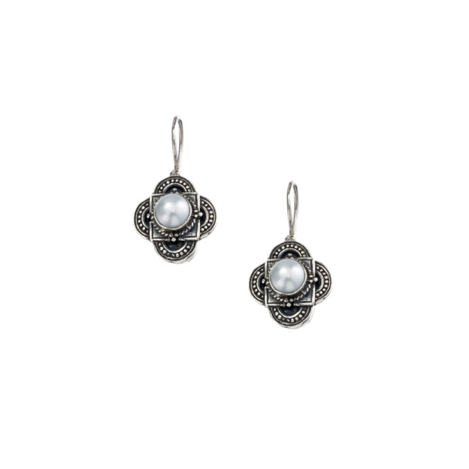 Cyclades earrings in Sterling Silver with Gemstones