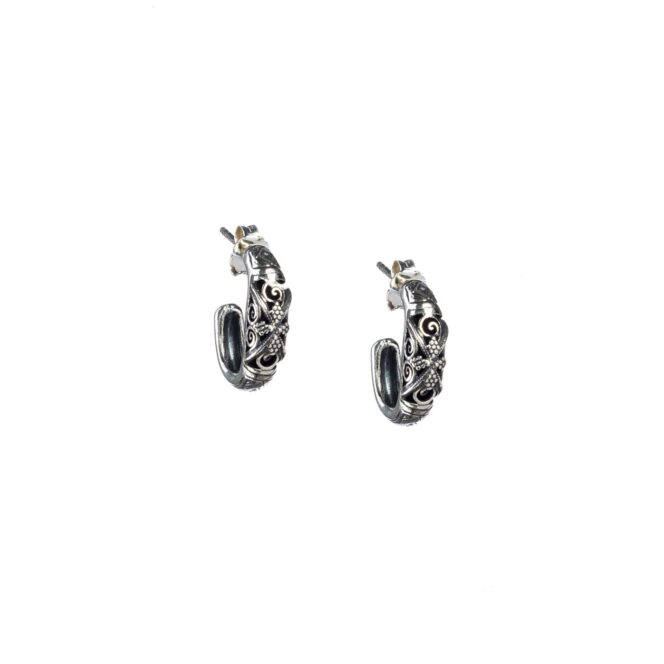 Garden Shadows Half hoop earrings in Sterling Silver - Image 2