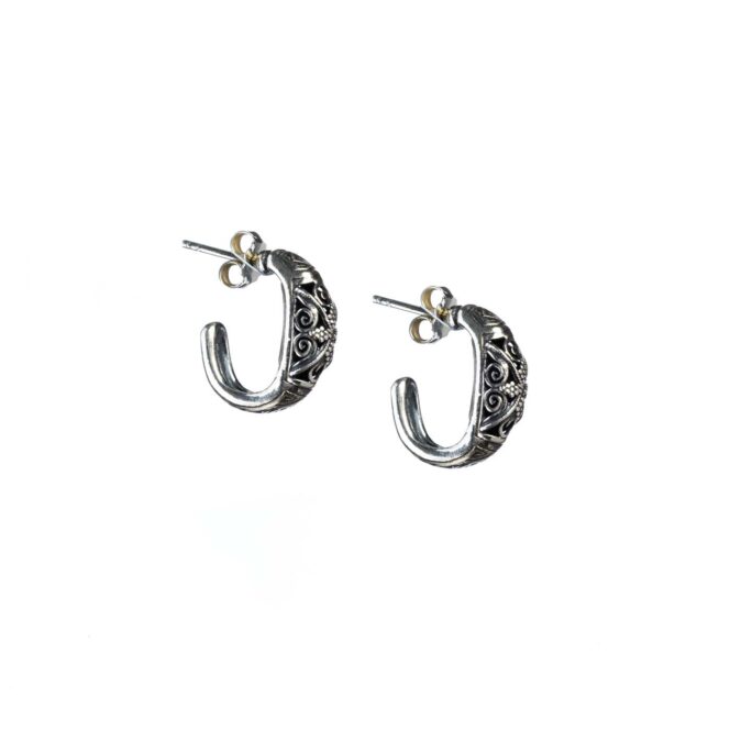 Garden Shadows Half hoop earrings in Sterling Silver - Image 3