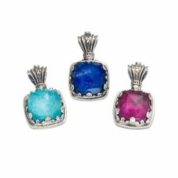 Aegean colors pendant in Sterling Silver