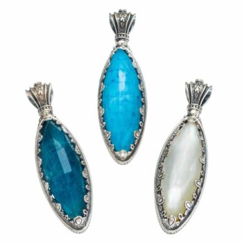 Aegean colors pendant in Sterling Silver