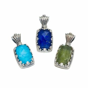 Aegean colors pendant in Sterling Silver