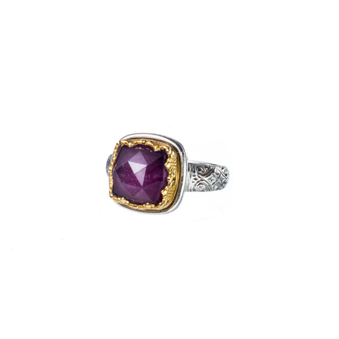 Iris ring in Sterling Silver with Gold Plated Parts - Image 2