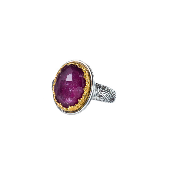 Iris ring in Sterling Silver with Gold Plated Parts - Image 3