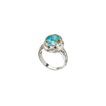 Iris ring in Sterling Silver