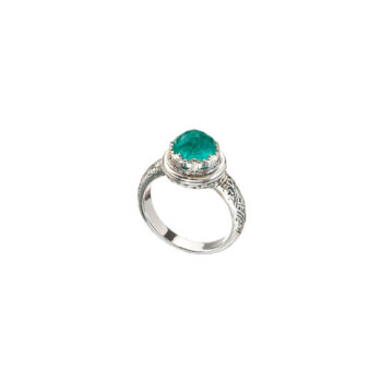 Iris ring in Sterling Silver