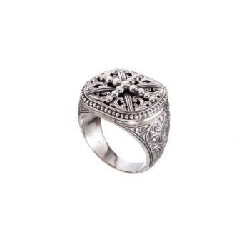Byzantine ring in Sterling Silver
