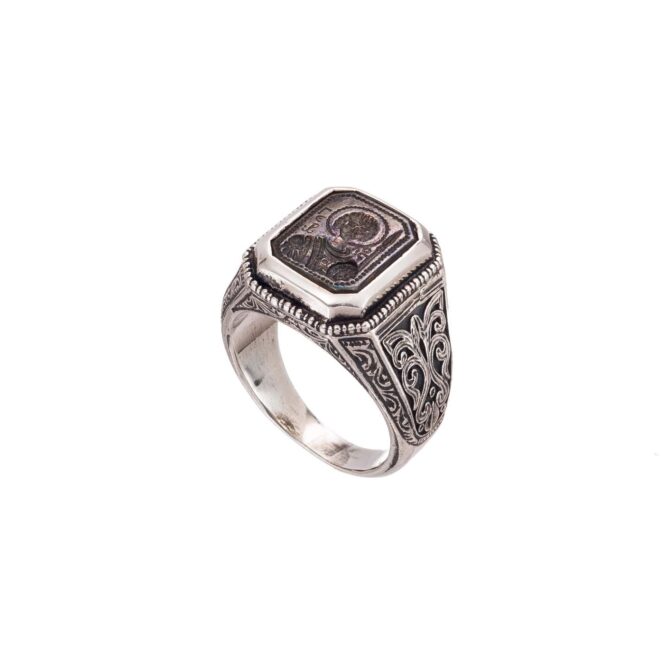 Saint George Signet ring in Sterling Silver - Image 2