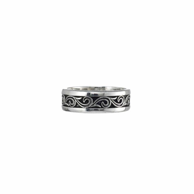 Santorini band ring in Sterling Silver - Image 2