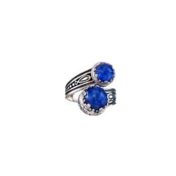 Aegean colors ring in Sterling Silver