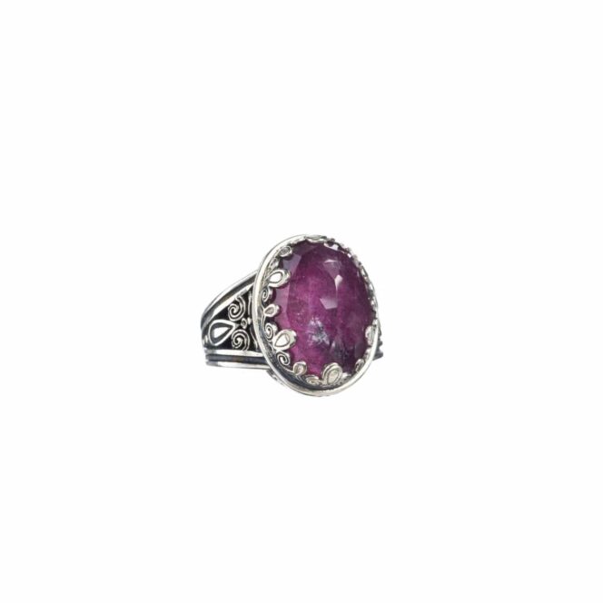 Aegean colors oval ring in sterling silver - Image 5