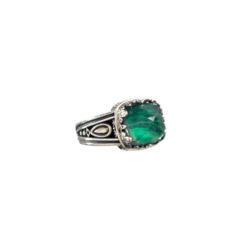 Aegean colors ring in Sterling Silver