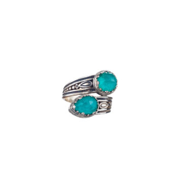 Aegean colors ring in sterling silver