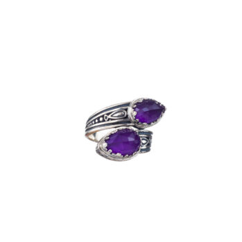 Aegean colors ring in Sterling Silver