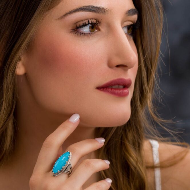Aegean colors ring in sterling silver - Image 2