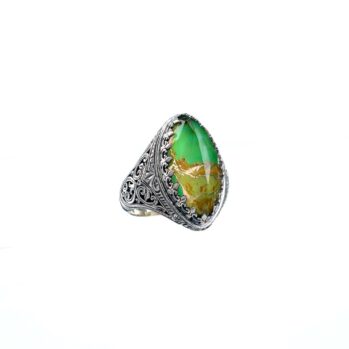 Aegean colors ring in Sterling Silver
