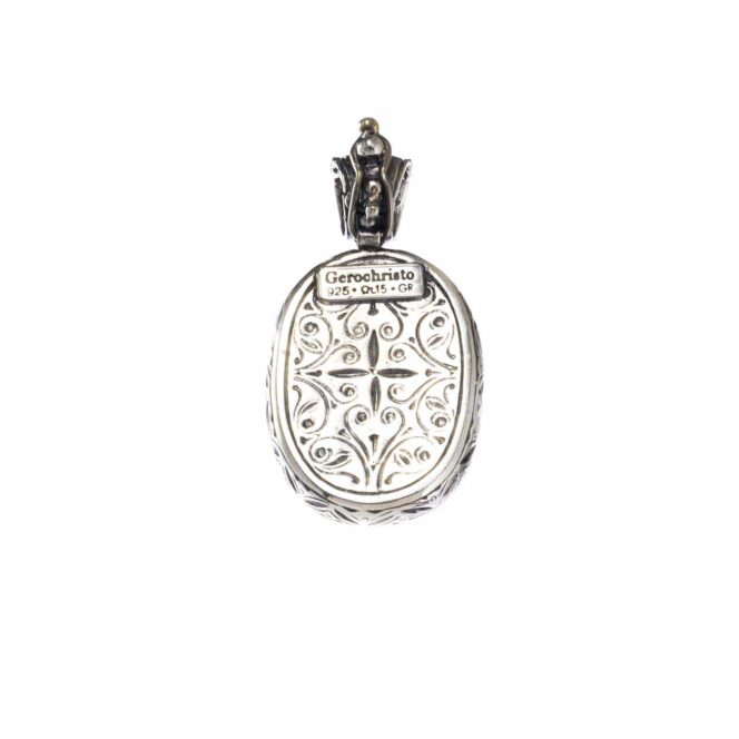 Garden Shadows Oval pendant in Sterling Silver - Image 2