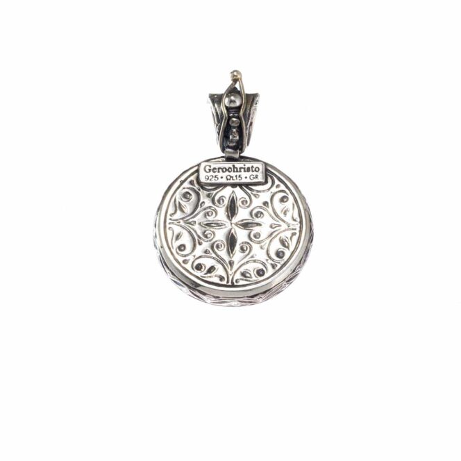 Garden Shadows Round Pendant in Sterling Silver - Image 2