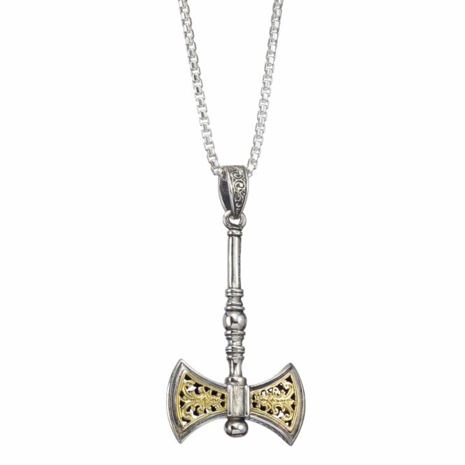 Minoas pendant in 18K Gold and Sterling Silver - Image 2