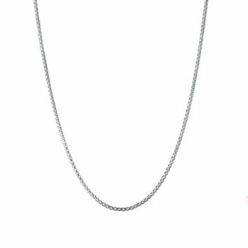 Box chain in sterling silver 1.9mm