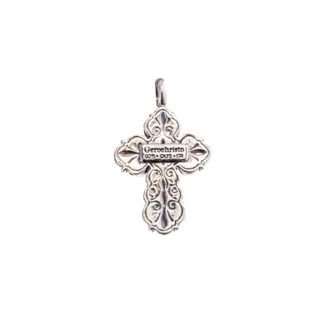 Byzantine medium Cross in Sterling Silver - Image 2