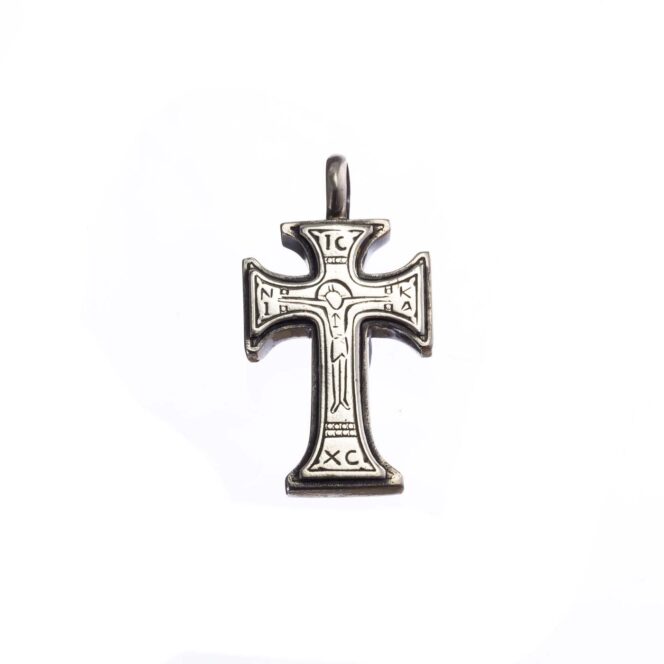 Byzantine Medium Cross in Sterling Silver