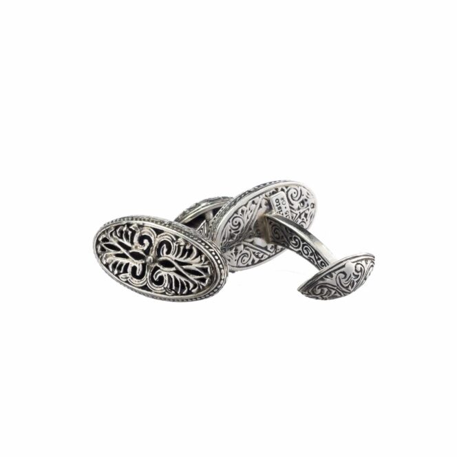 Garden Shadows Cufflinks in Sterling Silver