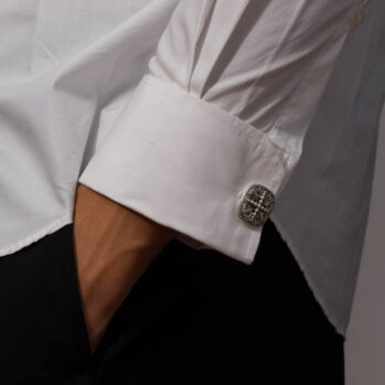 Byzantine cufflinks in Sterling Silver