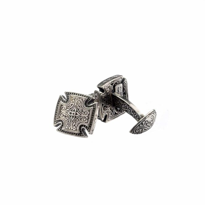 Byzantine cufflinks in Sterling Silver