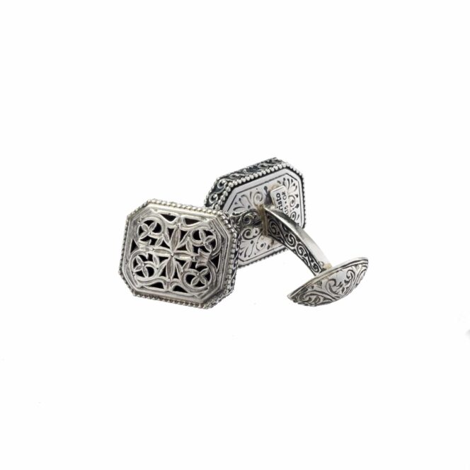 Garden Shadows Cufflinks in Sterling Silver