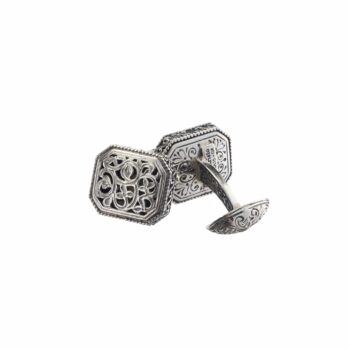 Garden Shadows Polygon cufflinks in Sterling Silver