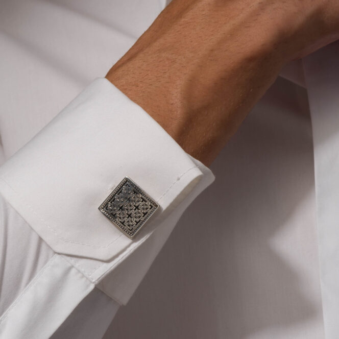 Monastiraki cufflinks in Sterling Silver