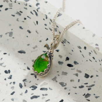 Aegean colors mini Teardrop Pendant in Sterling Silver