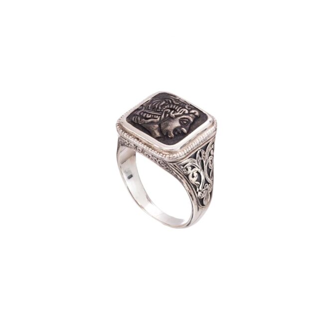 Alexander the Great Signet ring in Sterling Silver - Image 2