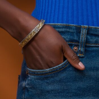Garden Shadows Bracelet in 18K Gold and Sterling Silver