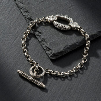 Garden Shadows Medium Link bracelet in Sterling Silver