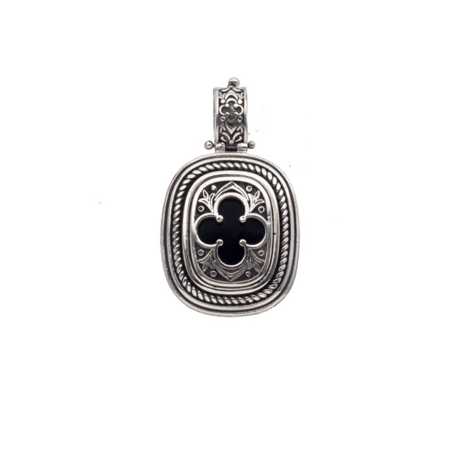 Odysseus Pendant in Sterling Silver with Semi Precious Stone - Image 2