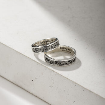 Kyma band ring in Sterling Silver