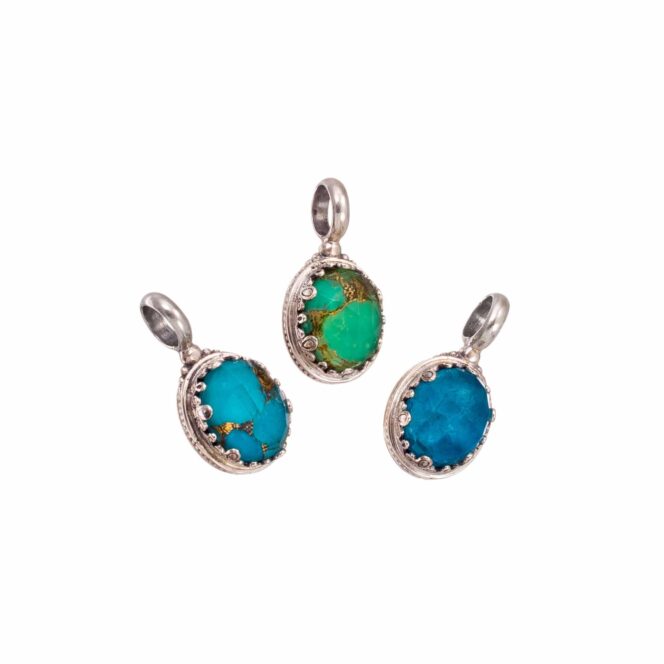 Aegean colors pendant in Sterling Silver