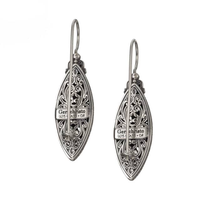 Mediterranean Marquise Earrings in Sterling Silver - Image 2