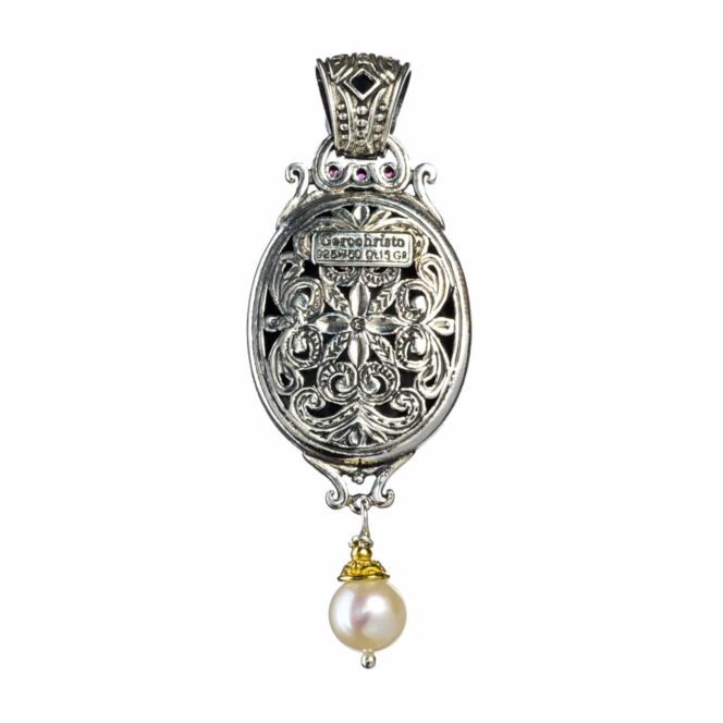 Byzantine pendant in 18K Gold and Sterling Silver - Image 2