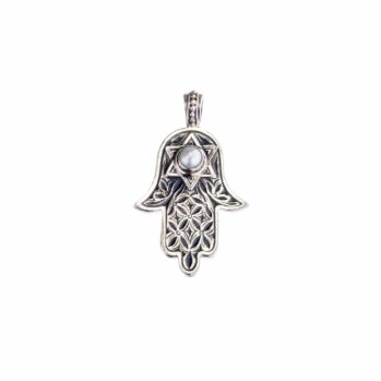 Hamsa hand of fatima with the star of David pendant