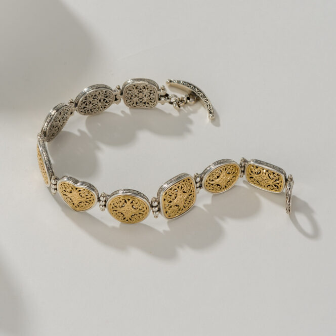 Mediterranean Bracelet in 18K Gold and Sterling Silver - Image 2