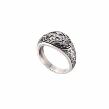 Symbol Ring in Sterling Silver