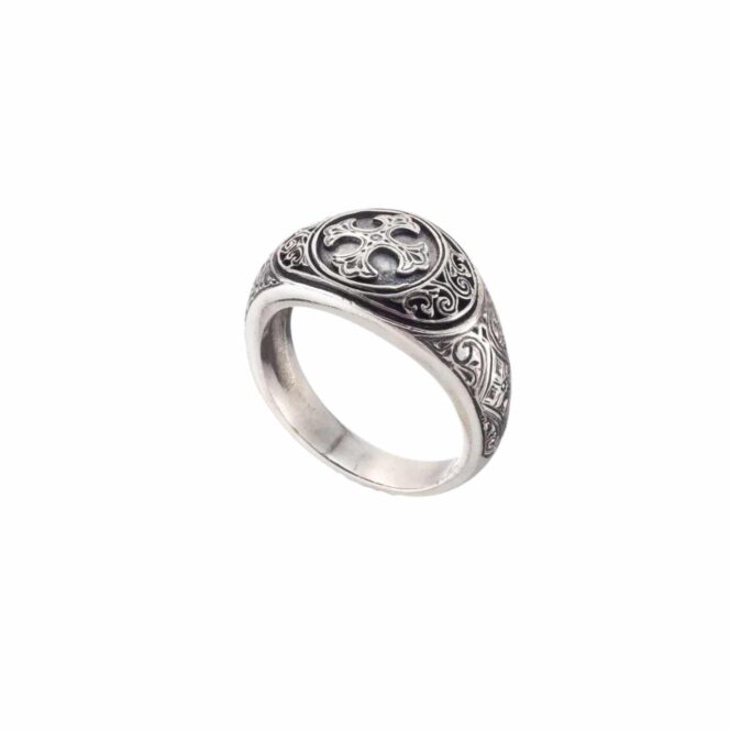 Symbol Ring in Sterling Silver